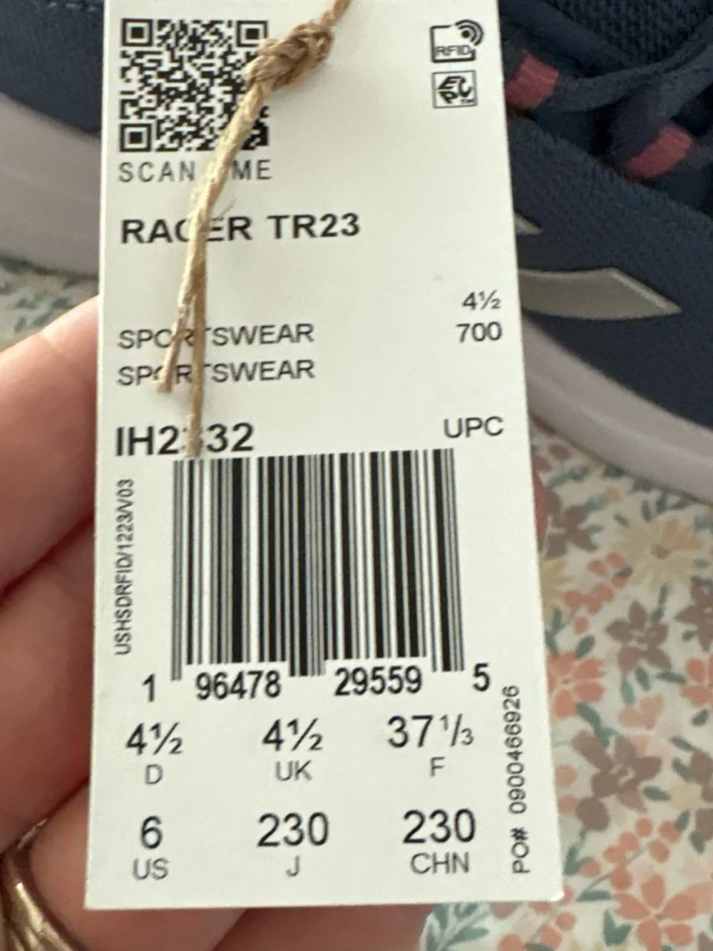 Men's Navy Athletic Sneakers with White Sole